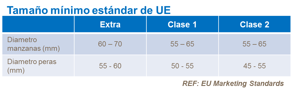 Tamaño mínimo estándar